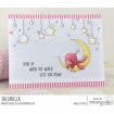 BUNDLE GIRL STARS and CLOUDS BACKDROP rubber stamp